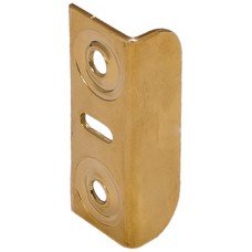 Striking Plate for Screw Fixing 33 x 13 x 9 mm Steel Brass plated