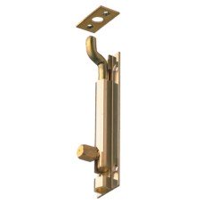 Barrel Bolt Straight or Cranked Neck Width 25 mm Brass Cranked 100 x 25 mm polished brass
