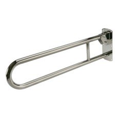 Hinged Support Rail Ø 32 mm Tube Nyma Care Meets Doc M Regulations Brushed stainless steel finish