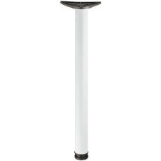 Table Leg Ø 60/80 mm Tubular Steel Steel Ø 60 mm height 870 mm white