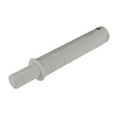Push Door Catch Concealed or Surface Mounted Short Version with Buffer K Push Tech Grey