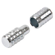 Table Top Connecting Fitting for Extending Tables Steel Press-fits into Ø 8 mm hole Blue galvanized