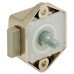 Rim Lock Mini Push-Lock Case Backset 15 mm White