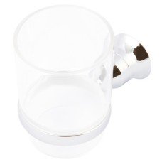 Tumbler Holder and Cup Zinc Alloy Provence Polished chrome finish