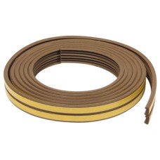 Raven Draught Seal E Strip for Door and Window Frames Self-adhesive Size: 4 x 9 mm white