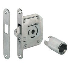 Hook bolt mortise lock Symo backset 22 mm For combination with Symo cylinder removable core nickel plated