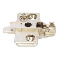 Mounting Plate Super Compact Cruciform for Grass Click On System Hinges Zinc alloy and pressed steel Height 0 mm Hospa screw fixing