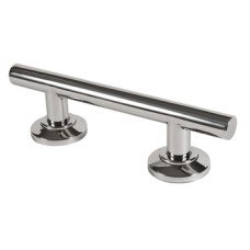 Straight Grab Rail Length 335-900 mm Nyma Style Length 355 mm hole centres 203 mm polished stainless steel