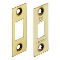 Forend and Strike Plate Set for Tubular Mortice Deadbolt Brass or Stainless Steel Replaces those supplied with deadbolt Polished stainless steel