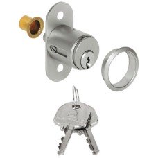 Push Button Cylinder Ø 22 mm Locking Pin with M5 Internal Thread For wooden sliding doors and for installing in lock panel Keyed alike: key change H1