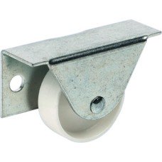 Fixed Single Wheel Castor without Brake Ø 35 mm Side Plate Fixing for Underbed Boxes For screw fixing at the side Wheel Ø 35 mm load capacity 40 kg