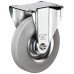 Single Wheel Castor Ø 80-160 mm Plate Fixing with screw-on plate Wheel Ø 100 mm load capacity 70 kg swivel castor without brake