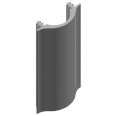 Sealing and Buffer Profile for Sliding Interior Doors Hawa For wooden doors Black finish