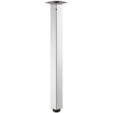 Table Leg Height 705 mm 60 x 60 mm Steel With height adjustable screw giving +25 mm adjustment Silver coloured (RAL 9006)
