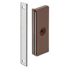 Magnetic Catch Pull 5.0 kg with Plate Magnets for Screw Fixing Slim Design Brown