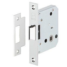 Latch Mortice Operated by Lever Handles Stainless Steel Startec Backset 55 mm case size 84 mm satin