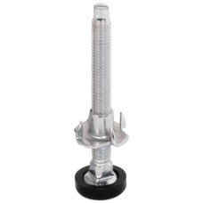 Plinth Adjusting Fitting M8 Thread Black or White Steel Cap: Black