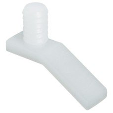 Lever Type Stop for Press Fitting Plastic White finish