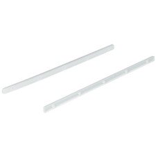 Guide Rail for 17 mm Grooved Drawers Length 285-450 mm White plastic Length 450 mm