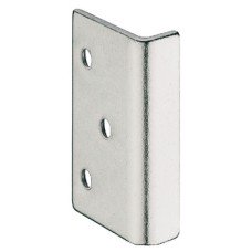 Striking Plate for Screw Fixing Steel Angled nickel plated