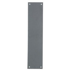 Push Plate Square Corners 325 x 75 mm Stainless Steel 1.5 mm thick Satin