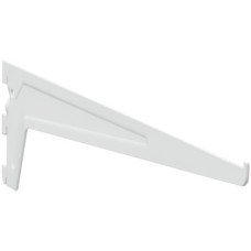 Flange Bracket Length 150-600 mm Shoptec Shopfitting System For hooking into shelf system columns or wall channels White RAL 9003 finish length 500 mm with three hooks
