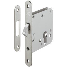 Hookbolt Lock Profile Cylinder Operated Startec For sliding doors Graphite black PVD coated