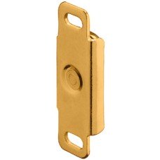 Magnetic Catch Pull 4.0 kg for Screw Fixing Square Brass plated counterpiece