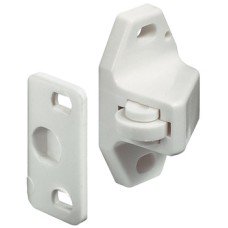 Roller Catch for Screw Fixing Plastic Without counterpiece white