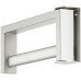 Wardrobe Rail Length 317 mm Stainless Steel Brushed matt finish