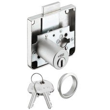 Rim Lock with Ø 22 mm Extended Cylinder Backset 37 mm Keyed alike: key change H1