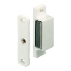 Magnetic Catch for Screw Fixing Square Pull (approx.) 4-5 kg white