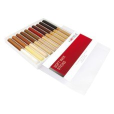 Soft Wax Sticks for Repair Work Length 80 mm 20 in a Box Häfele Light to dark shades