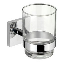 Tumbler and Holder Height 96 mm x Width 67 mm x Depth 118 mm Chester Chrome plated finish