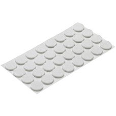 Felt Glide Round Self Adhesive Ø 18 mm white