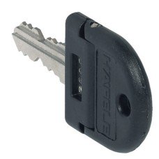 Key for Master Key Cylinder Core Symo 3000 For warehouse locking system MK 1 MK 2 and MK 3 Folding key black plastic cap Key for Master Key Cylinder Core Symo 3000 For warehouse locking system MK 1 MK 2 and MK 3 Folding key black plastic cap