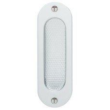 Pull Handle Flush 120 x 40 mm Aluminium FSB Suitable for sliding timber doors Silver anodised