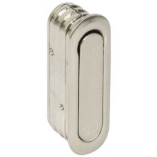 Flip Up Handle to Suit Pocket Hideaway Sliding Door System Brass Satin nickel