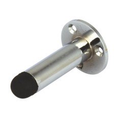 Projection Door Stop Wall Mounted Overall Projection 67 mm Zinc Alloy Polished chrome