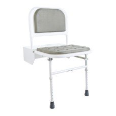 Shower Seat with Legs Doc M Nyma White Grey finish