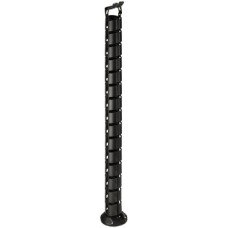 Vertical Cable Management Idea With metal weighted base Black finish