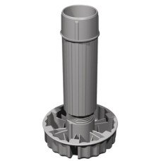 Adjustable Plinth Foot Foot and Shaft Sections Plastic For plinth height 150 mm black