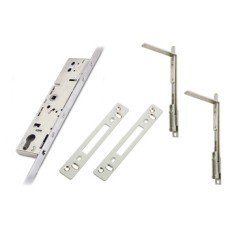 Slave Unit 35 mm with Lock Unit Security Shoot Bolt and Shoot Bolt Double Keep Brass bolts zinc plated steel forend