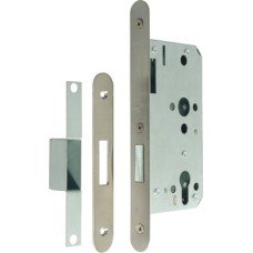 Deadlock Case Mortice Cylinder Radius Forend Case Size 92 mm Startec Backset 60 mm case size 92 mm satin stainless steel