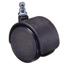 Swivel Twin Wheel Castor with Brake Ø 40 mm Hooded Short Ø 8 mm Pin Wheel Ø 40 mm load capacity 35 kg