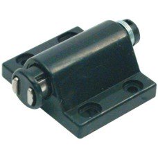 Magnetic Pressure Catch for Screw Fixing Plastic Black
