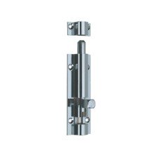 Barrel Bolt Straight Width 25 mm Brass Length x width: 150 x 25 mm satin chrome