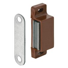 Magnetic Catch Pull 4-5 kg for Screw Fixing Square For screw fixing Brown