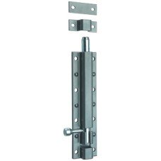 Tower Bolt Heavy Duty Length 250 mm Steel Pewter