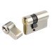 Euro Profile Cylinder Security 36/36 mm Length Snapsafe Cylinder with turn satin nickel
